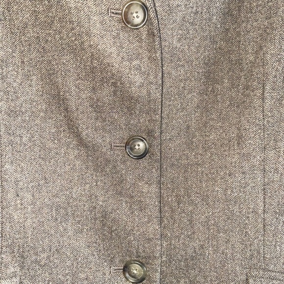 Lands End Herringbone Wool Blend Blazer - Picture 3 of 8